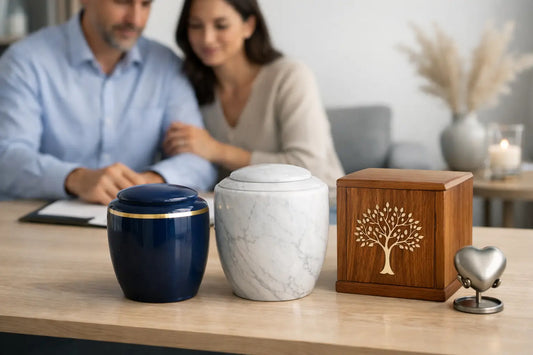 Guía de urnas conmemorativas decorativas