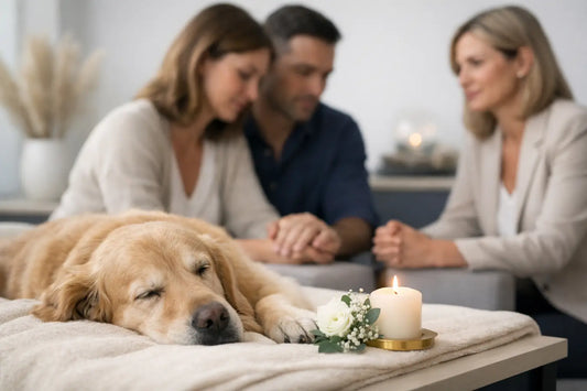 Ceremonia de despedida para mascotas con calma